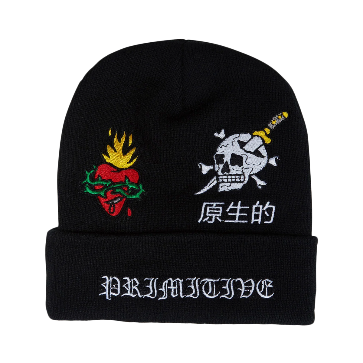 PRIMITIVE OUTSIDER BEANIE BLACK