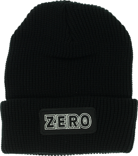 ZERO BOLD WATCHCAP BEANIE BLACK