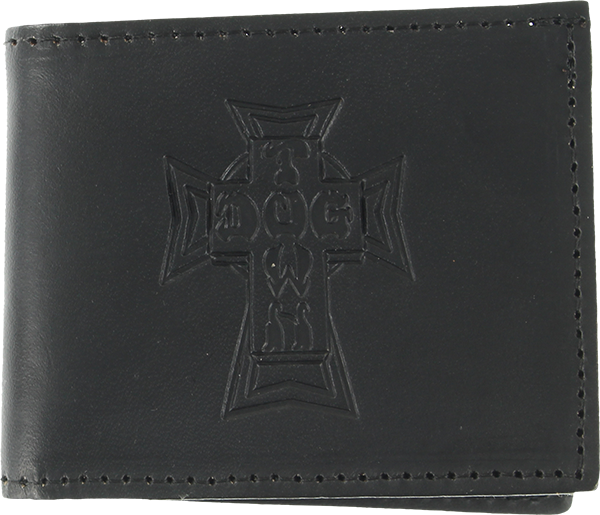 DOGTOWN LEATHER BILLFOLD WALLET BLACK
