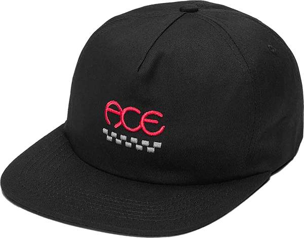 ACE FINISH 5 PANEL HAT ADJ-BLACK
