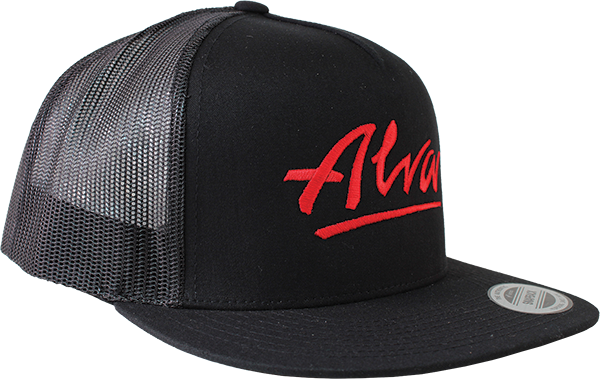 ALVA OG LOGO MESH TRUCKER HAT ADJ-BLACK/RED