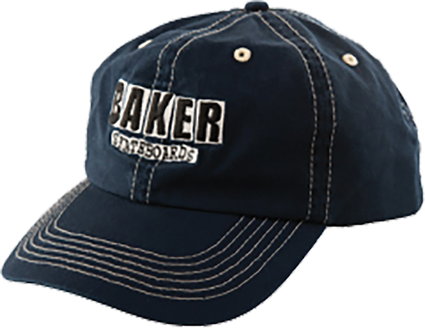 BAKER CLASSIC LOGO DAD HAT ADJ-BLUE