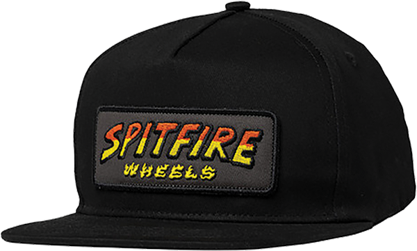 SPITFIRE HELL HOUNDS SCRIPT PATCH HAT ADJ-BLACK