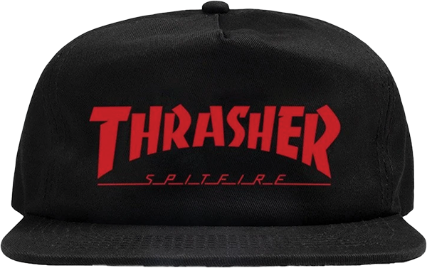 THRASHER SF BIG HEAD JAKE HAT ADJ-BLACK