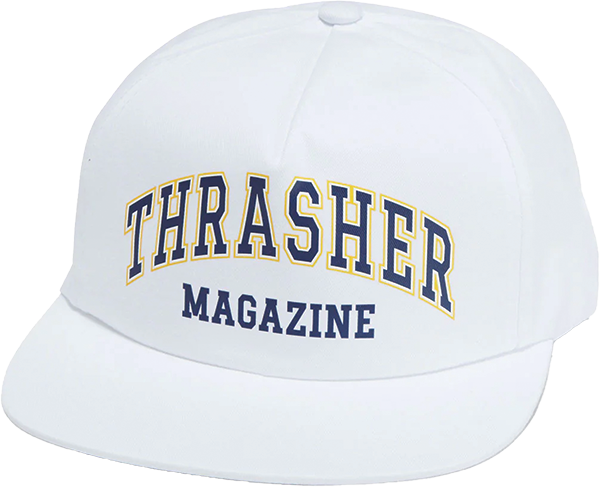 THRASHER DROPOUT HAT ADJ-WHITE