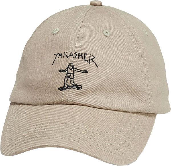 THRASHER GONZ OLD TIMER HAT ADJ-KHAKI