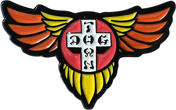 DOGTOWN WINGS ENAMEL PIN