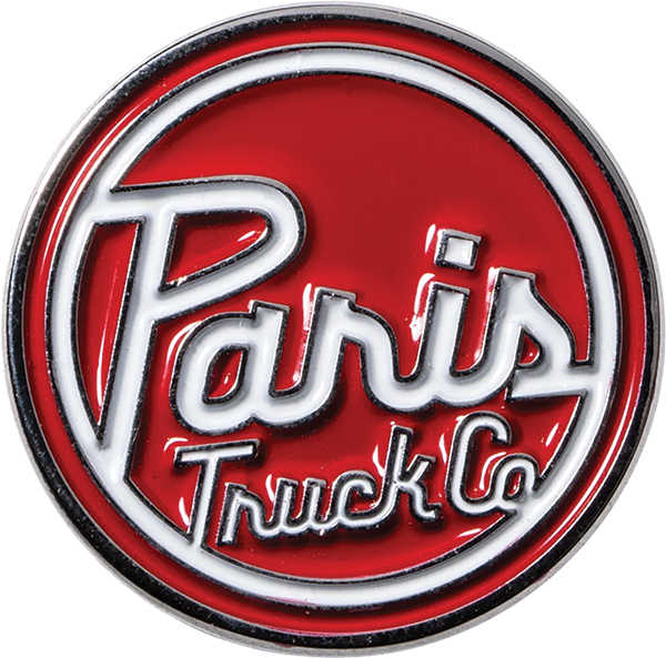 PARIS DOT LOGO LAPEL PIN RED
