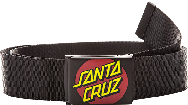 SANTA CRUZ CLASSIC DOT WEB BELT BLACK