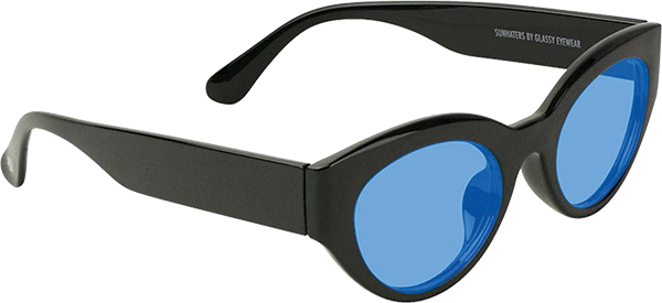 GLASSY MOORE BLK ICE SUNGLASSES