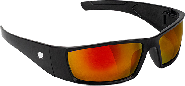 GLASSY PEET BLACK RED MIRROR