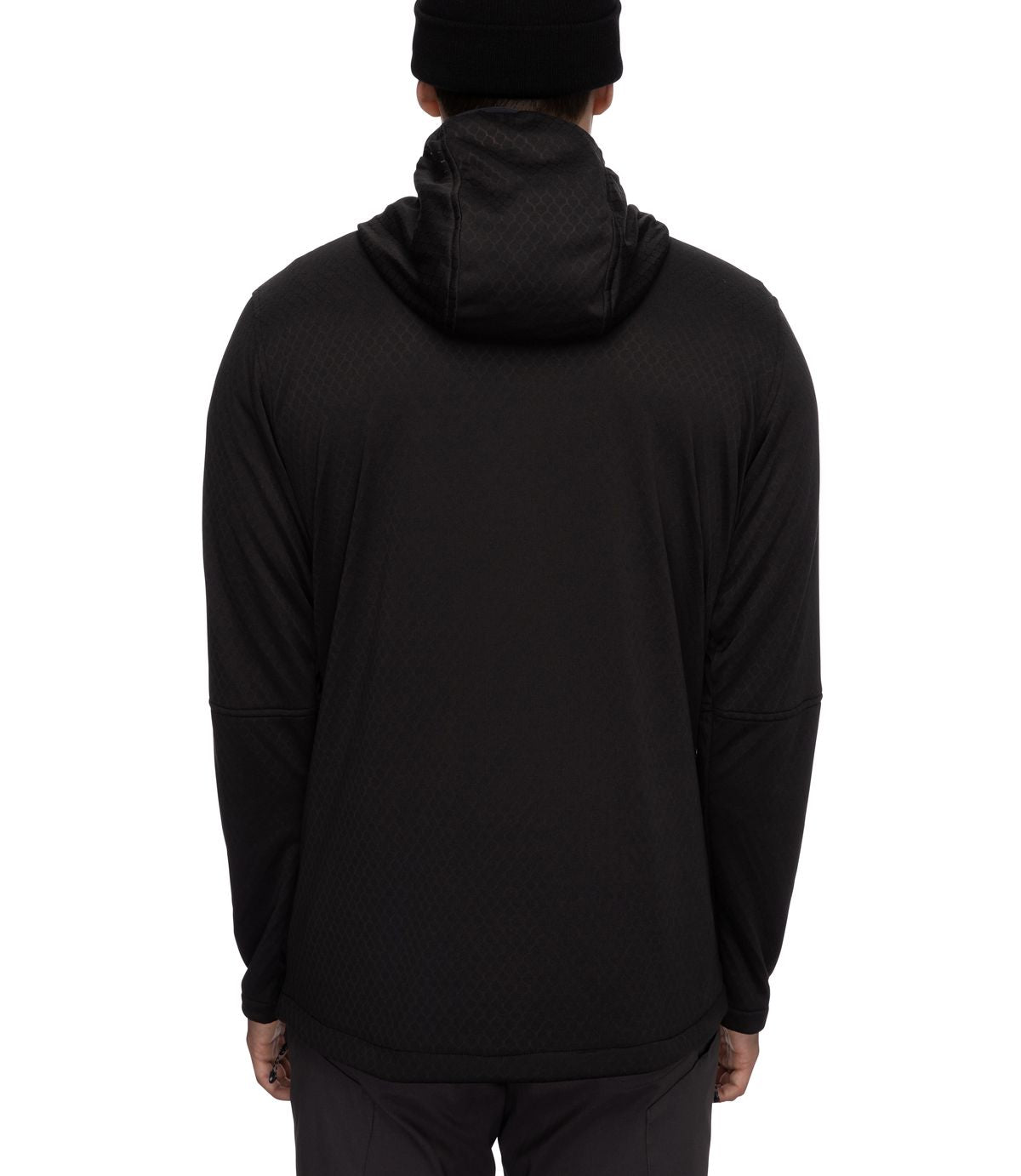 686 Mission Grid Fleece Hoody Mens Black