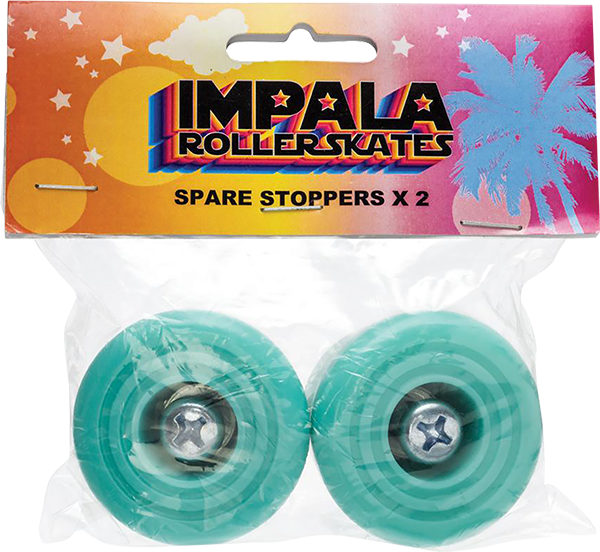 IMPALA SKATE SPARE STOPPERS 2PK AQUA