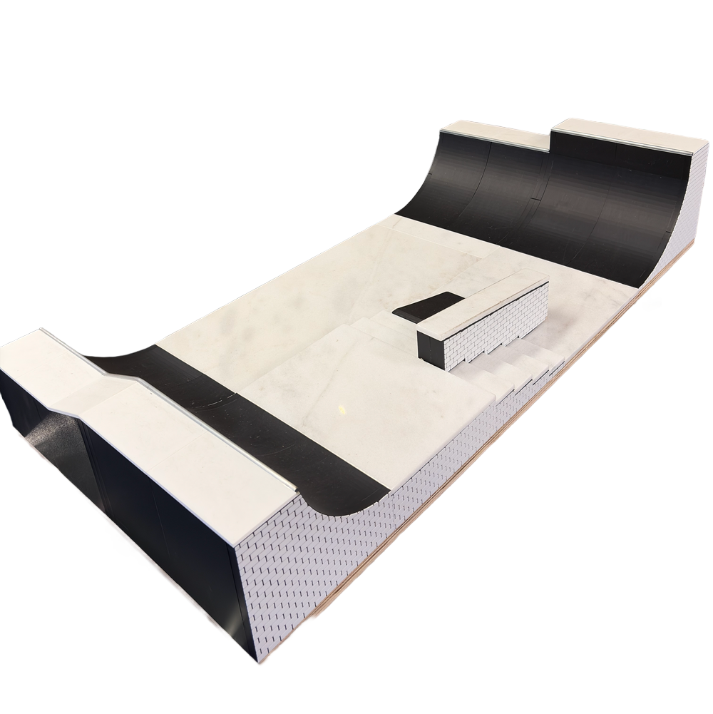 APEX FINGERBOARD PARK Black White 2x3
