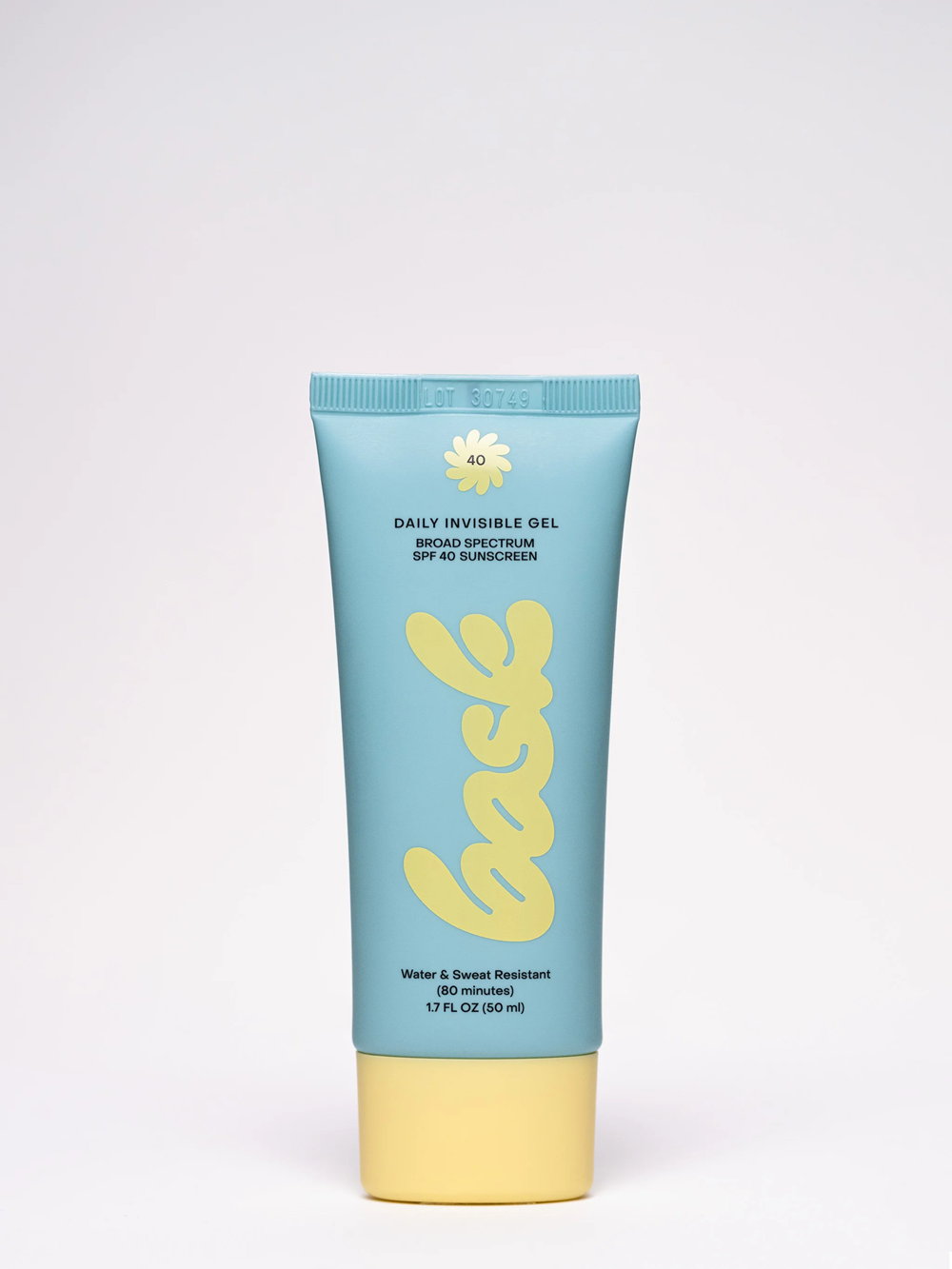 Bask Invisible Gel SPF40 Sunscreen Clear 1.7 oz