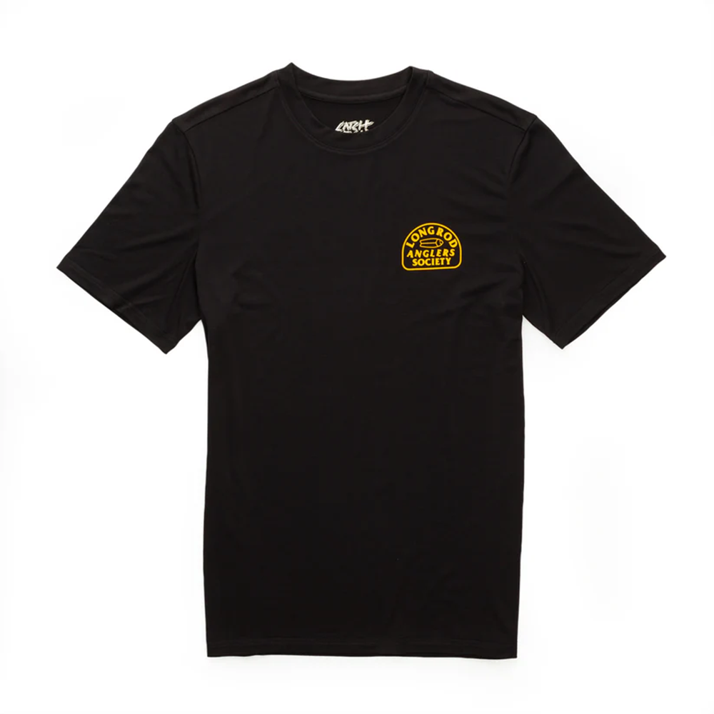 Catch Fish Anglers Society Tech Tshirt Black