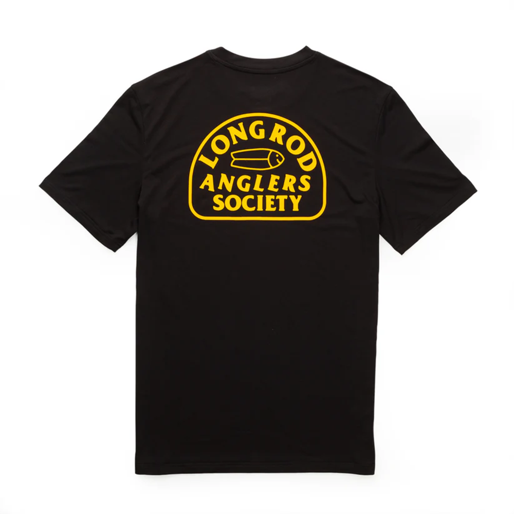 Catch Fish Anglers Society Tech Tshirt Black