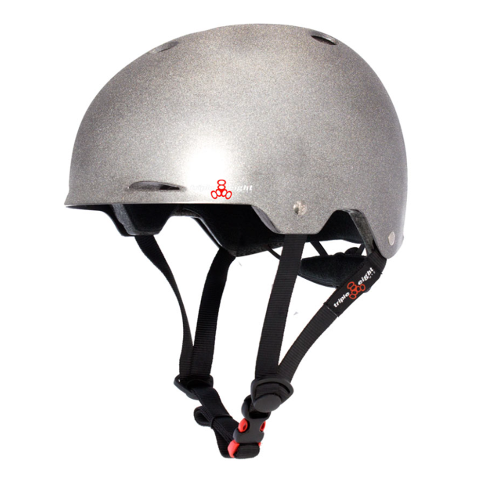 TRIPLE 8 GOTHAM HLMT XS/S-DARKLIGHT REFLECTIVE CERTFIED/astm
