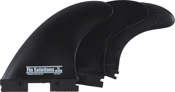 FIN SOLUTIONS FFS MEDIUM BLACK 3fin set