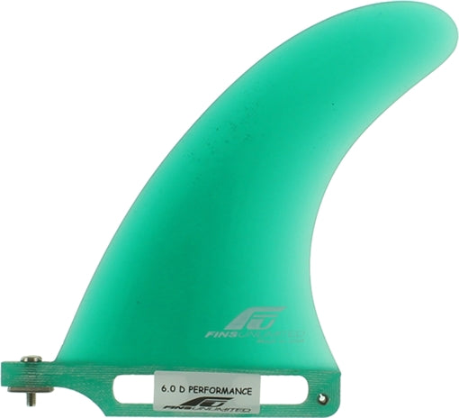 SURF FINS UNLIMITED D PERFORMANCE 6" GREEN SURF FIN SET