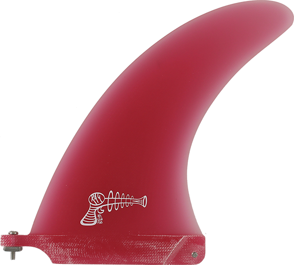 RAY GUN FIBERGLASS SURFBOARD CENTER FIN 7.0" RED