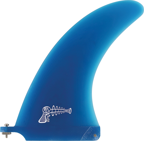 RAY GUN FIBERGLASS SURFBOARD VOLAN CENTER FIN 7.0" BLUE