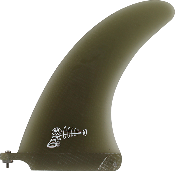 RAY GUN FIBERGLASS SURFBOARD VOLAN CENTER FIN 7.5" SMOKE