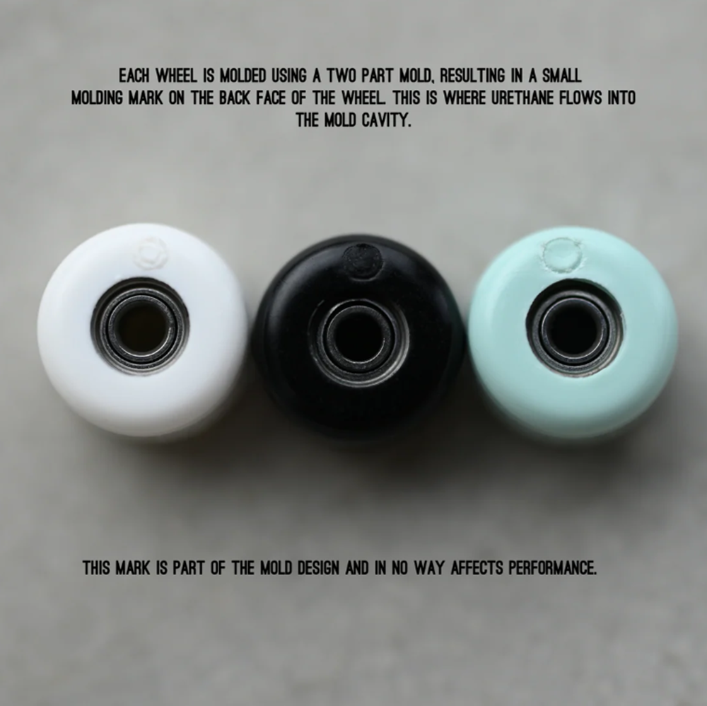 Delidecks Pro Fingerboard Wheels Mustard Yellow 8.3 Bowl 95a