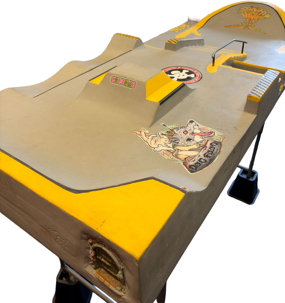 NUK WU FINGERBOARD PARK Grey Yellow 2x5
