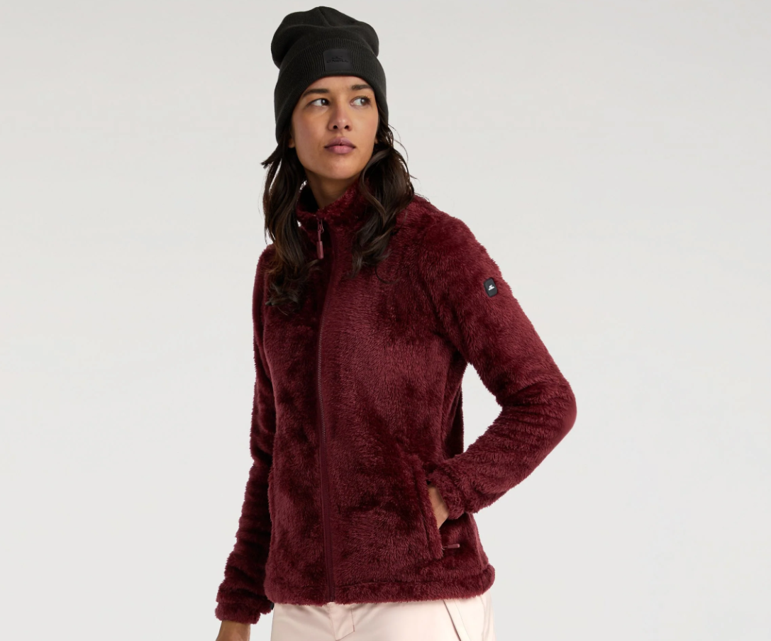Oneill Hazel Cozy Full Zip Fleece Womens Wine M