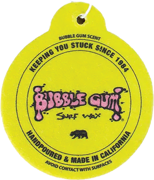 BUBBLE GUM AIR FRESHENER CIRCLE/BUBBLEGUM/YELLOW
