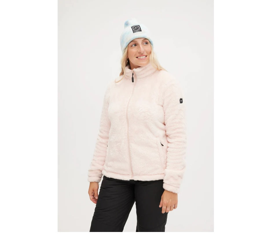 Oneill Hazel Cozy Full Zip Fleece Womens Peach Whip S