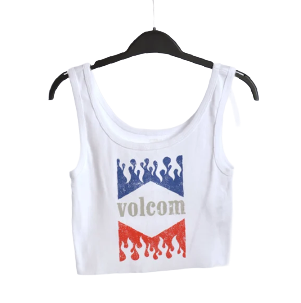 Volcom Heatwave Tidal Wave Tank Womens White L