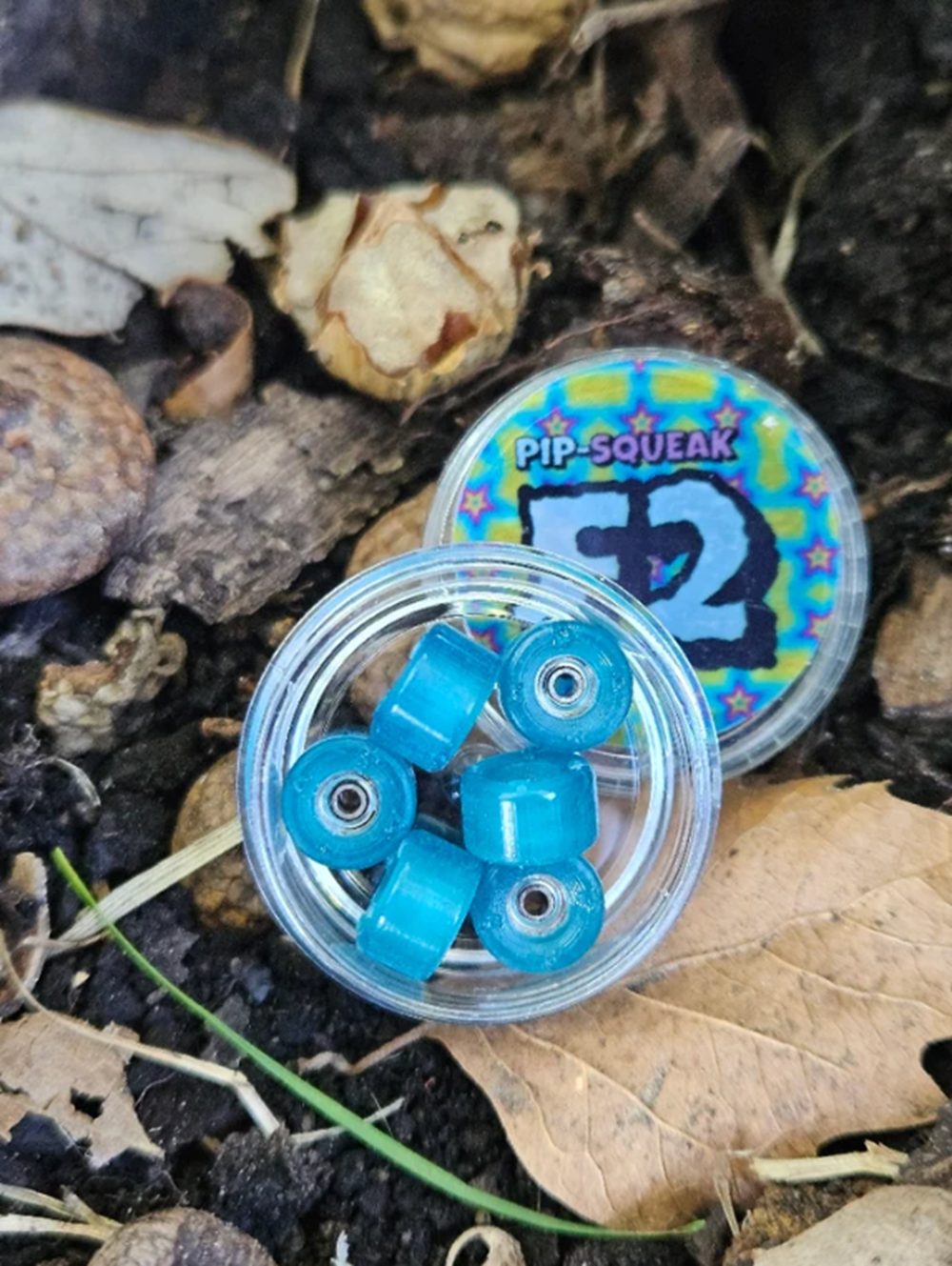 PipSqueak F2 Fingerboard Wheels Mermaids Blue 8.1mm