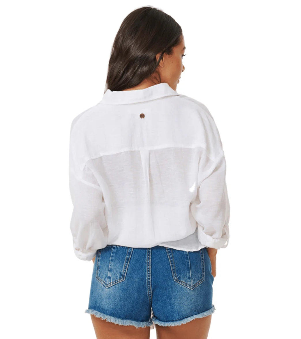 Rip Curl Premium Surf Holiday Shirt Off White