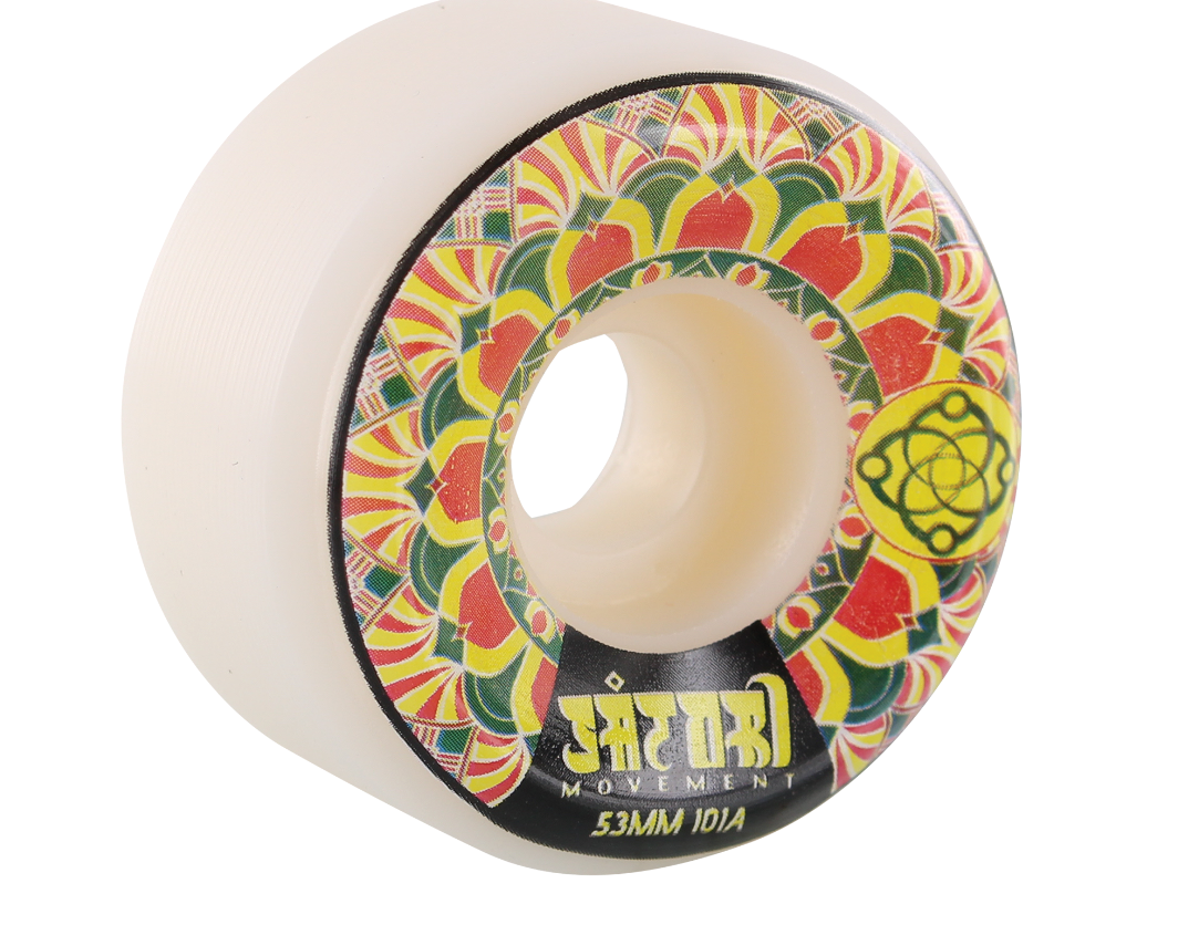 Satori Mandala Wheels Set Whit Yel Red 53mm 101a