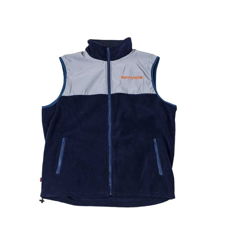 Spitfire 87 Classic Fleece Vest Blue Silver L