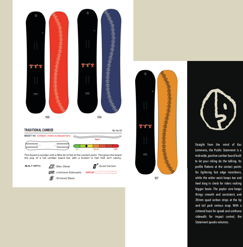 Public Statement Snowboard 2027 Black 150