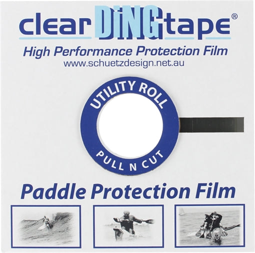 CLEAR DING TAPE PADDLE BLADE FILM 20mmX50m ROLL paddleboard