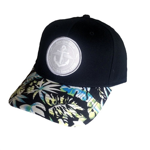 Boardparadise Anchor Ball Cap Black Tropical Black Snapback