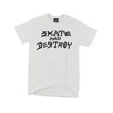 Thrasher Skate and Destroy SS Tshirt White - Medium