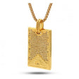 King Ice All See Eye Pyramid Dog Tag 14k Gold