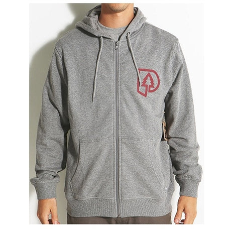 Poler TL Cyclops Zip Hoody Heather Grey - Medium
