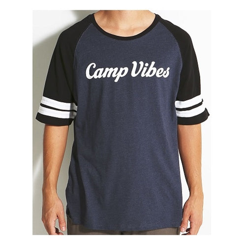 Poler Camp Vibes Football Jersey Navy Black White - Medium