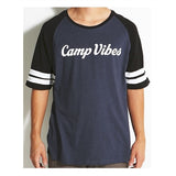 Poler Camp Vibes Football Jersey Navy Black White - Medium