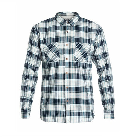 Quiksilver Salcott Long Sleeve Woven White Black - X-Large