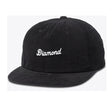 Diamond City Script Snapback Hat Black