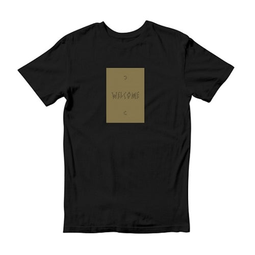 Welcome Crescents Tshirt Black Gold - Medium