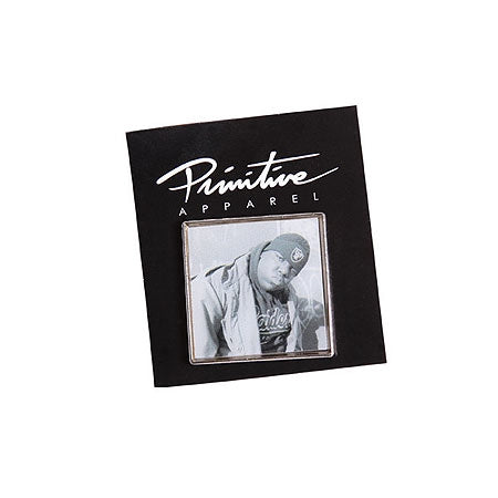 Primitive Biggie Raider Lapel Pin Black White