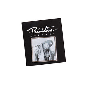 Primitive Biggie Raider Lapel Pin Black White